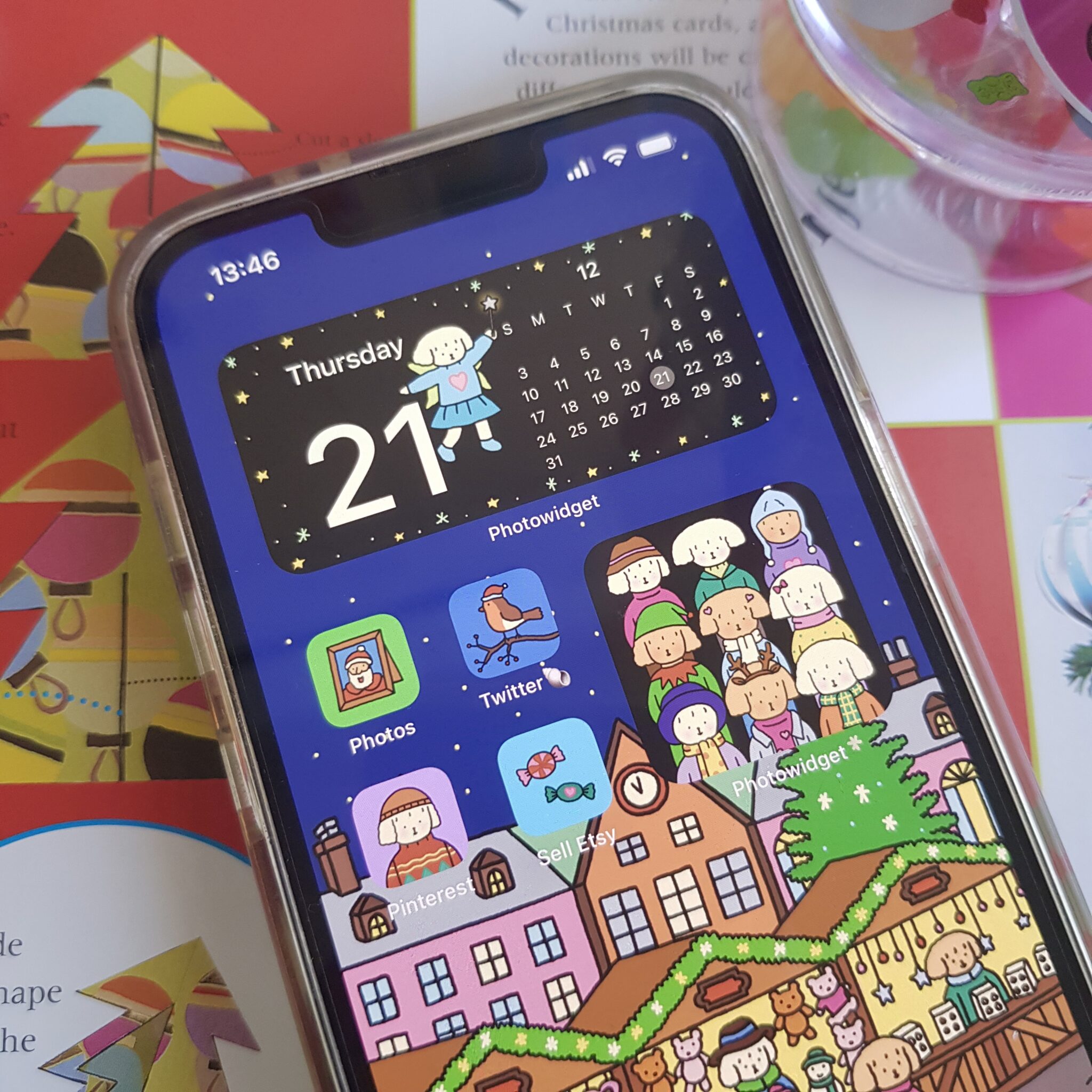 widget icon วอลเปเปอร์ไอโฟน wallpaper iphone ipad: CHONNI.ANDCO: The Christmas Market: Preview 1