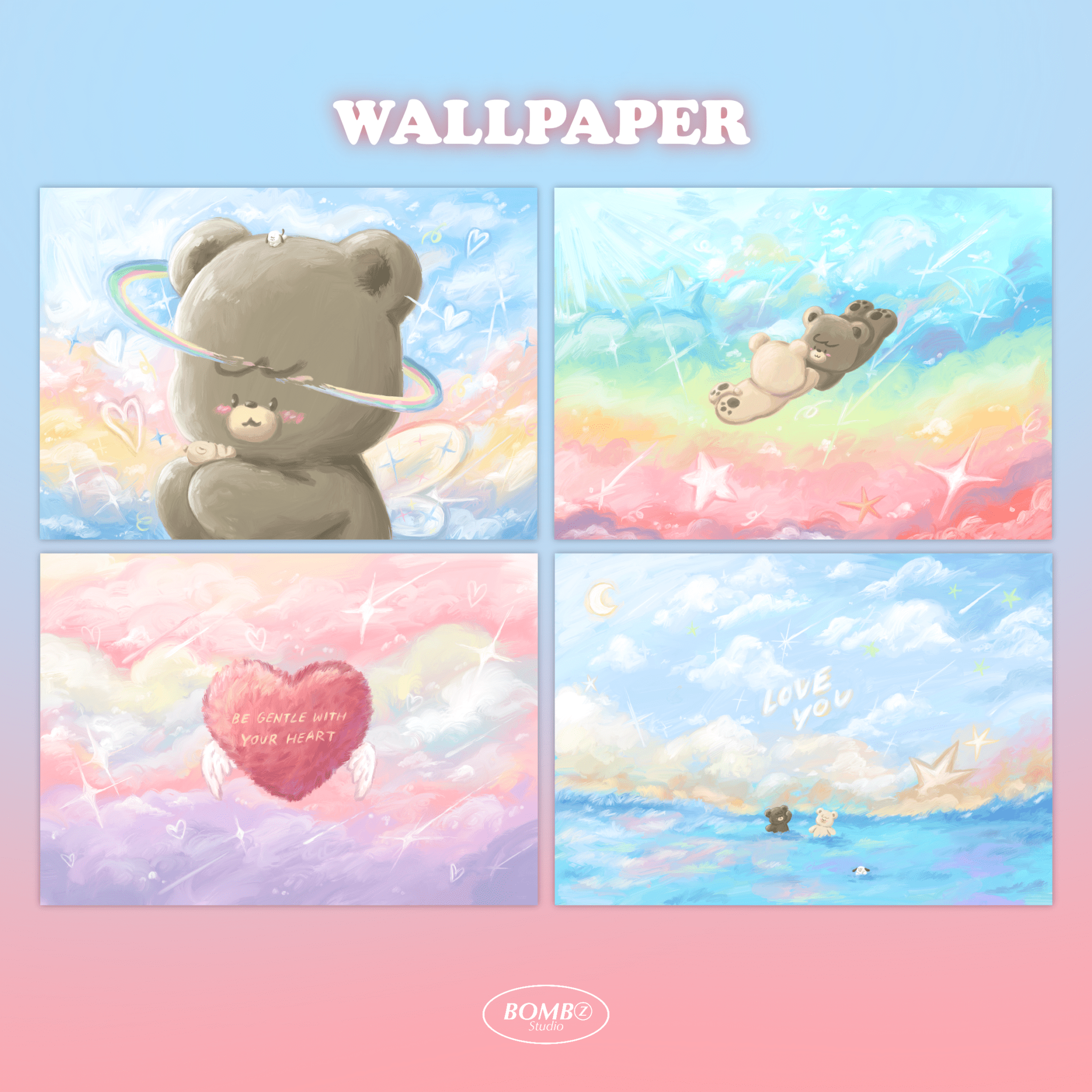 widget icon folder วอลเปเปอร์ไอโฟน wallpaper iphone pc ipad: BOMBZSTUDIO: Love forever: Preview 2