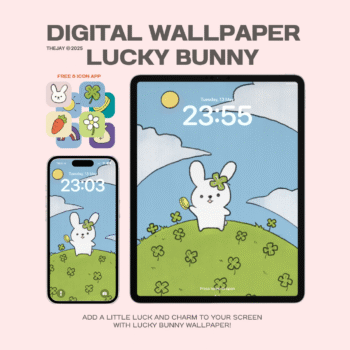 วอลเปเปอร์สายมู wallpaper iphone ipad: THE JAY: lucky bunny: Cover