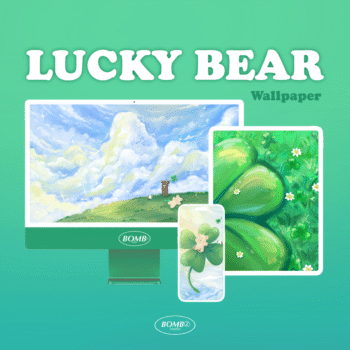 วอลเปเปอร์สายมู wallpaper iphone ipad: BOMBZSTUDIO: Lucky Bear: Cover