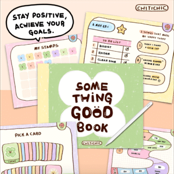 กระดาษโน๊ต memo pad notepad paper png digital notebook: CHITICHIC: Something Good Book: Cover