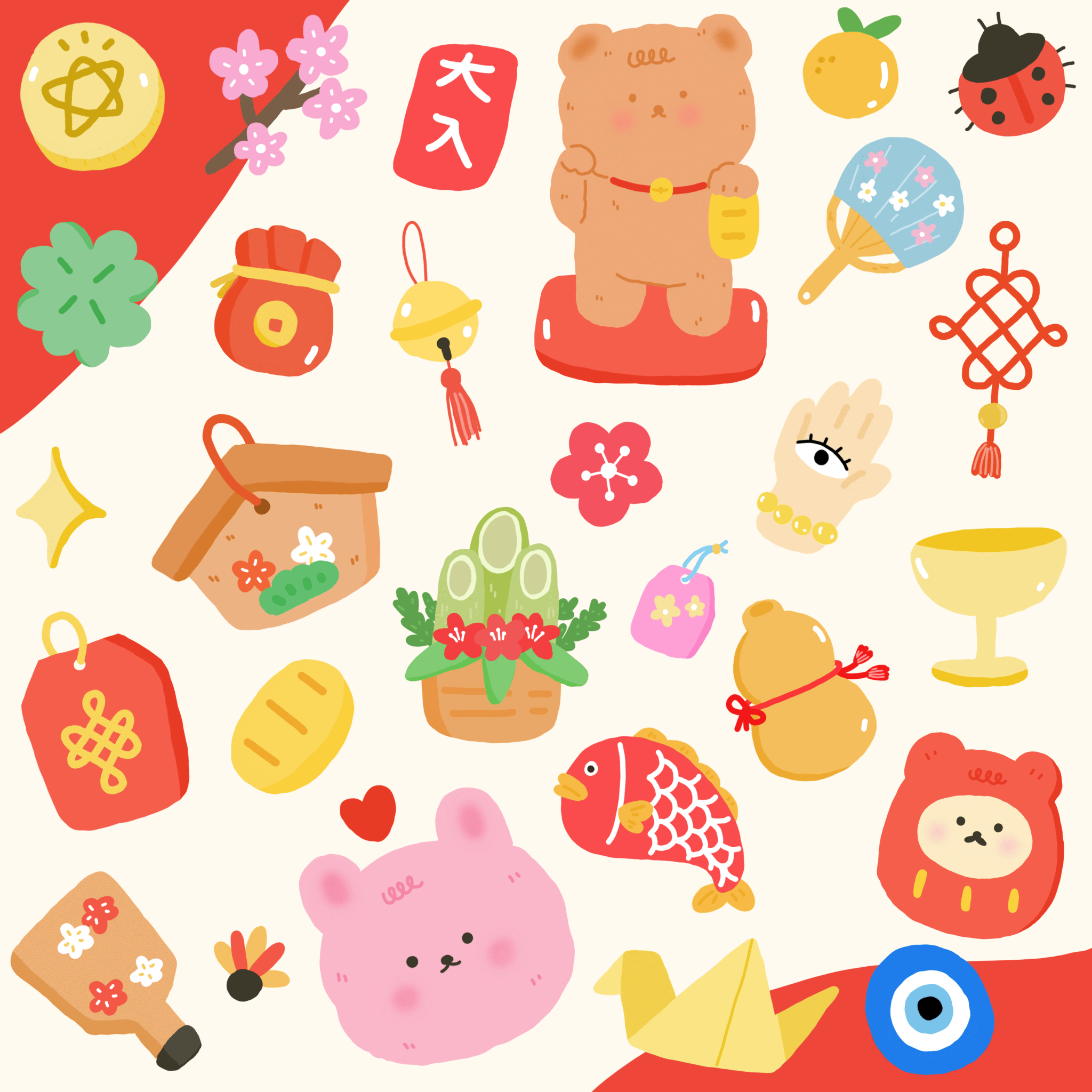 สติ๊กเกอร์ png digital sticker: CRAZYMAYMAY: super lucky: preview