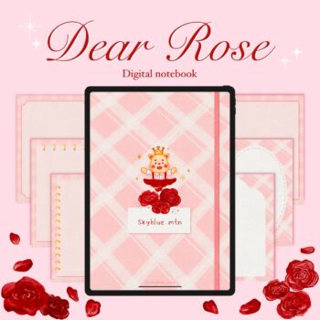 กระดาษโน๊ต memo pad notepad paper png digital notebook: SKYBLUE.MTN: Dear Rose: Cover
