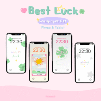 วอลเปเปอร์สายมู wallpaper iphone ipad: BBUBBLEGUMZ: Best luck: Cover
