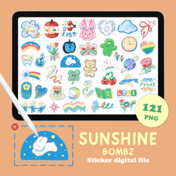 BOMBZSTUDIO | DIGITAL STICKER (sunshine bomb)