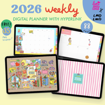 LIVE OUT LOUD x LMOLMO | DIGITAL PLANNER (my little joy digital weekly)