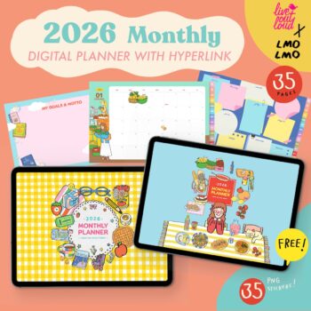 LIVE OUT LOUD x LMOLMO | DIGITAL PLANNER (my little joy digital monthly)