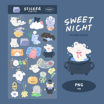BOMBZSTUDIO | DIGITAL STICKER (sweet night)