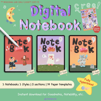 MOOSY.ME | DIGITAL NOTEBOOK (sprinkle halloween)