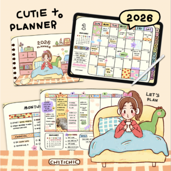 CHITICHIC | DIGITAL PLANNER 2026 (cutie)