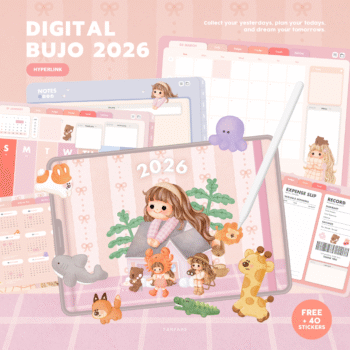 planners แพลนเนอร์ goodnote template 2026 digital planner: FAHFAHS: bujo 2568: cover