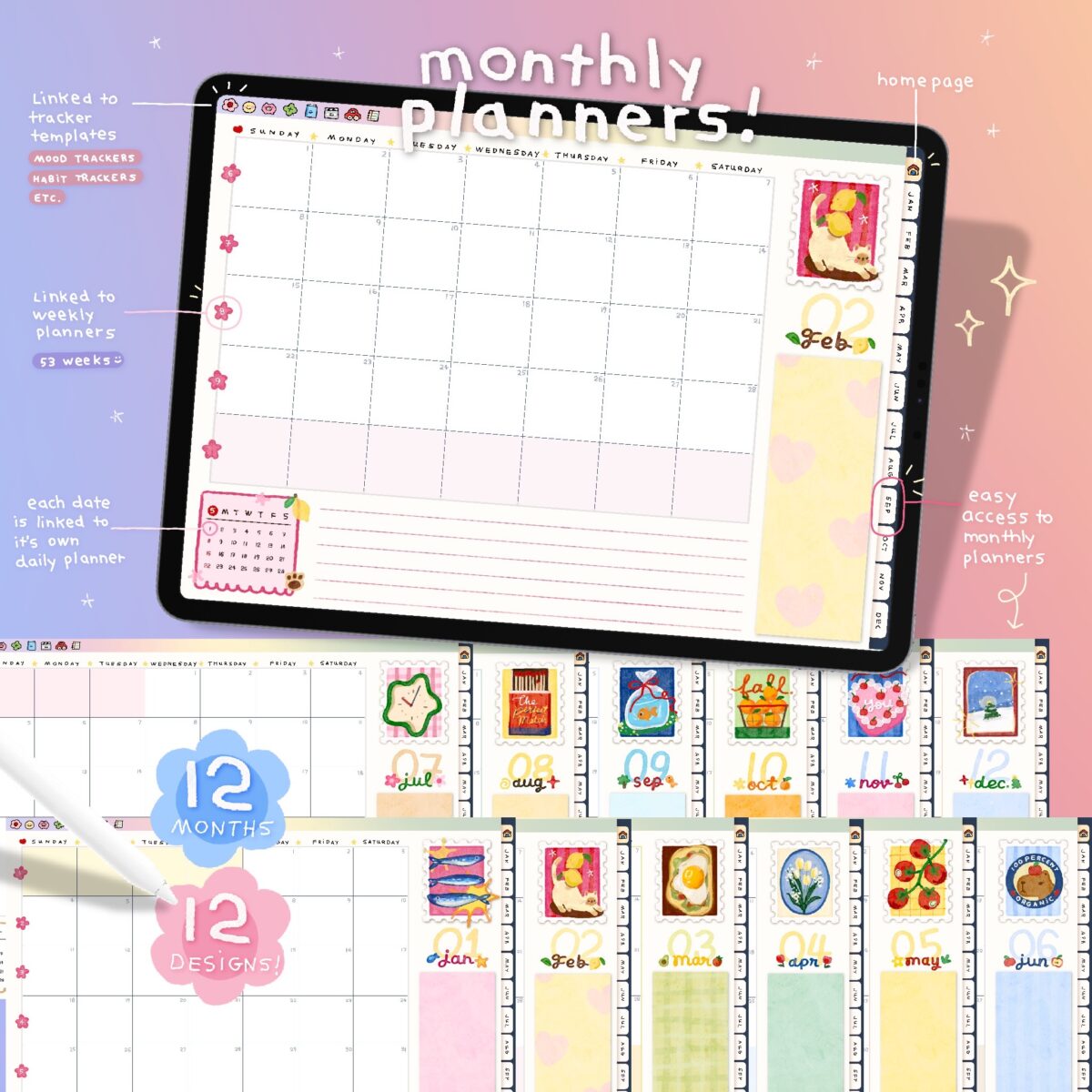 planners แพลนเนอร์ goodnote template 2026 digital planner: IXLOGO: preview 1