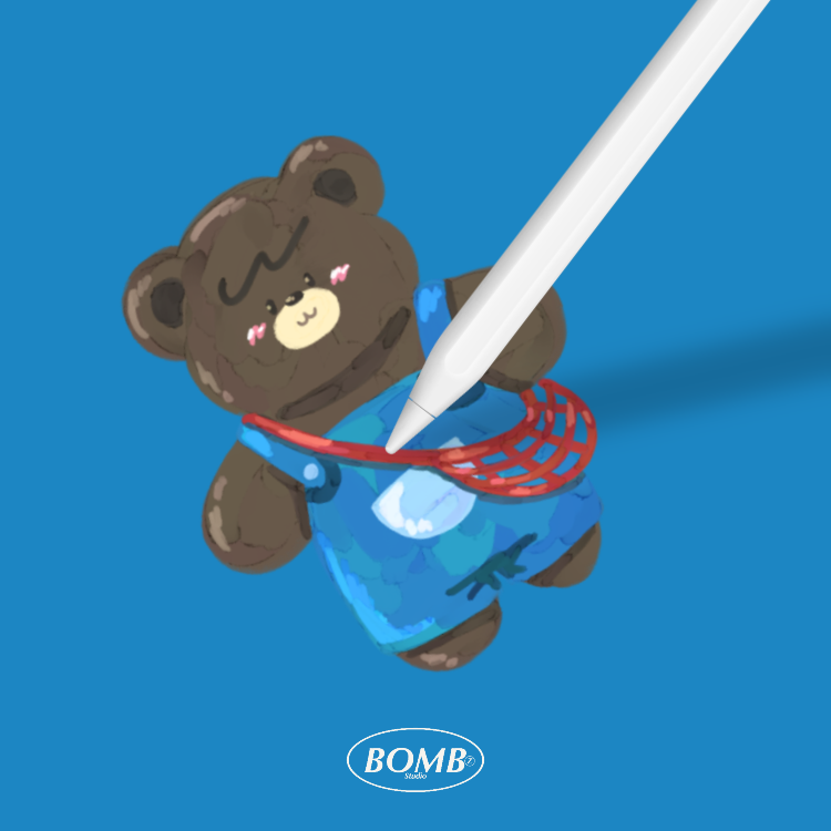 BOMBZSTUDIO | DIGITAL STICKER (apple happy)