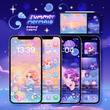 ABLYLAND | DIGITAL WALLPAPER (summer mermaid)