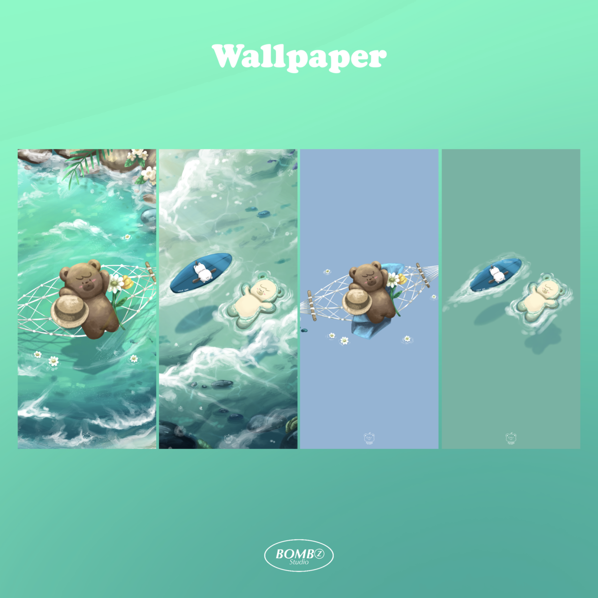 BOMBZSTUDIO | DESKTOP ICON AND WALLPAPER (summer paradise)