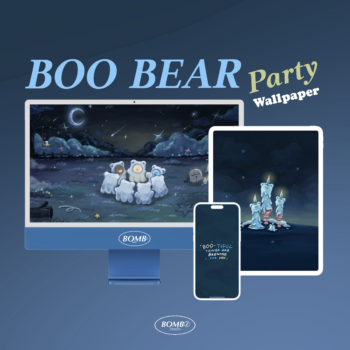 BOMBZSTUDIO | DESKTOP ICON AND WALLPAPER (boo bear)